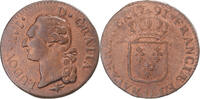 France Sol Coin, Louis XVI, Lyon, Copper, Gadoury:350 -