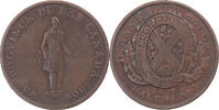 Canada half penny token, 1 sou Copper -