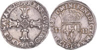 France 1/4 Ecu Coin, Henri IV, Bayonne, Silver, Gadoury:597 -