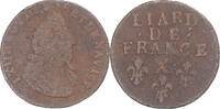 France Liard de France Coin, Louis XIV, Amiens, Copper -