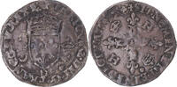 France Douzain aux croissants Coin, Henri II, Lyon, Billon -