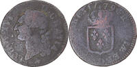 France Sol Coin, Louis XVI, Lyon, Copper, KM:578.5 -