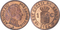 Spain Centimo Coin, Alfonso XIII, Madrid, Bronze, KM:726 -