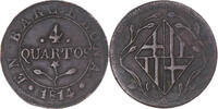 Spain 4 Quartos Coin, BARCELONA, Joseph (Jose) Napolean, Barcelona -