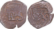 Spain 8 Maravedis Coin, Philip III, Ingenio, COB, countermarked -