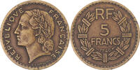 France 5 Francs Coin, Lavrillier, Paris, Aluminum-Bronze -