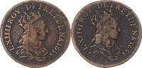 France Liard de France Coin, Louis XIV, Fautée, double avers -