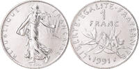 France Franc Coin, Semeuse, Monnaie de Paris, BU, Nickel -