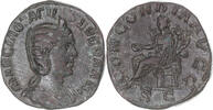 Sestertius Coin, Otacilia Severa, Rome, Bronze, RIC:203a -