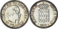 Monaco 10 Francs Coin, Rainier III, Monnaie de Paris, Silver -