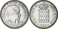 Monaco 10 Francs Coin, Rainier III, Monnaie de Paris, Silver -