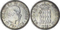 Monaco 10 Francs Coin, Rainier III, Monnaie de Paris, Silver -