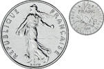 France 1/2 Franc Coin, Semeuse, Monnaie de Paris, série FDC -