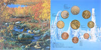 Finland Coffret 1c. à 2€ + jeton Gold panning, Mint of Finland -