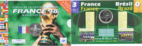 France 5 Francs Coin, Finale France-Brésil, Monnaie de Paris, BU -