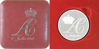 Monaco Medaille Mariage d'Albert et Charlène, BE, Silver -