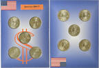 France Quarters set Philadelphia, Copper-Nickel Clad Copper -