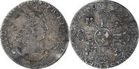 France 1/12 Ecu aux 8 L Louis XIV, Caen, réformé, Silver -