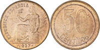 Spain 50 Centimos Copper, KM:754 -