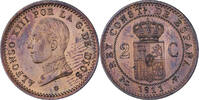 Spain 2 Centimos Alfonso XIII, Madrid, Copper, KM:732 -