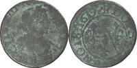 France Double Tournois Louis XIII, Rouen, Copper, Gadoury:11 -