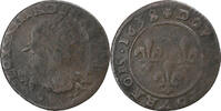France Double Tournois Louis XIII, Fleurs, Copper, Gadoury:11 -