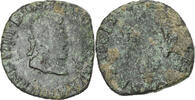 France Double Tournois Henri IV, La Rochelle, Copper -