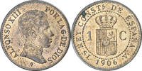 Spain Centimo Alfonso XIII, Madrid, Copper, KM:726 -