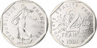 France 2 Francs Semeuse, Monnaie de Paris, BU, Nickel -