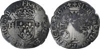 France Douzain aux deux H Henri III, Lyon, Billon -