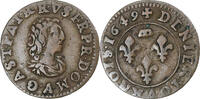 Principality of Dombes Denier Tournois Gaston d'Orléans, Trévoux -