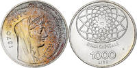 Italy 1000 Lire Concordia, Rome, Silver, KM:101 -
