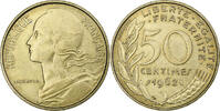 France 50 Centimes Marianne, Paris, col à 3 plis -