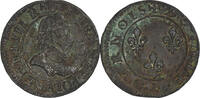 France Double Tournois Henri III, Paris, Copper, Gadoury:455 -