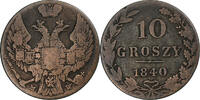 Poland 10 Groszy Nicholas I, Warsaw, Billon, KM:113a -