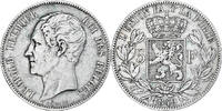 Belgium 5 Francs Leopold I, Brussels, Silver, KM:17 -