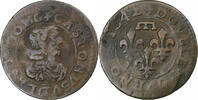 France Double Tournois Gaston d'Orléans, Trévoux, Copper -