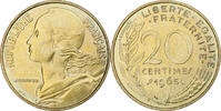 France 20 Centimes Marianne, Paris, Aluminum-Bronze, KM:930 -