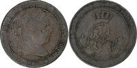 Spain 2 1/2 Centimos Isabel II, Madrid, Copper, KM:634.5 -