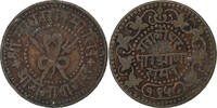 INDIA-BRITISH 1/4 Anna India-British, Princely state of Gwalior, Madho Rao, Copper -