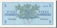 Finland 5 Markkaa Banknote -