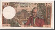 France 10 Francs Banknote, 10 F 1963-1973 ''Voltaire'' -
