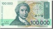Croatia 100,000 Dinara Banknote -