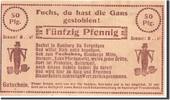 Germany 50 Pfennig Banknote, Hamburg, Mehl:527.1 -