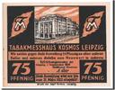 Germany 75 Pfennig Banknote, Leipzig Stadt, Mehl:785.1 -