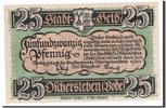 Germany 25 Pfennig Banknote, Oschersleben a.Bode Stadt -