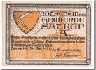 Germany 1 Mark Banknote, Satrup, Mehl:1169.1c -