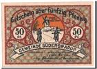 Germany 50 Pfennig Banknote, Suderbrarup, Mehl:1294.7a -