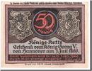 Germany 50 Pfennig Banknote, Scharmbeck Stadt, Mehl:1172.3a -