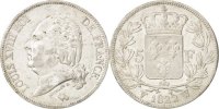 France 5 Francs Coin, Louis XVIII, Louis XVIII, Lille -